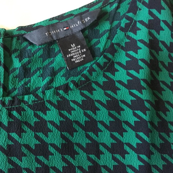 Tommy Hilfiger Emerald and black patterned top - Picture 7 of 7